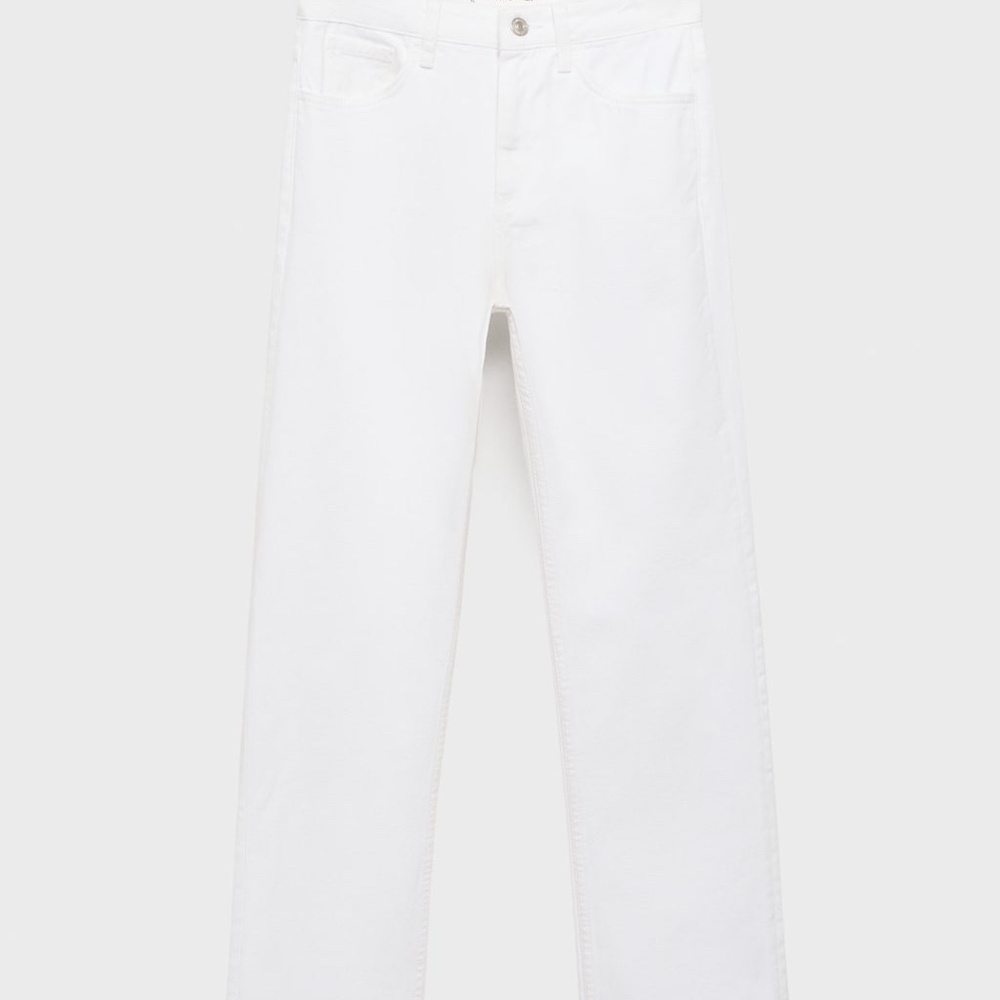MANGO - Matilda medium-rise straight-fit jeans white - 6 - Woman